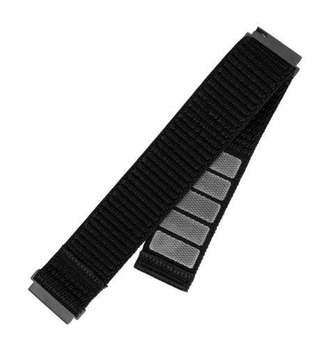 Fixed | Sporty Strap with Quick Release 20mm for Smartwatch | 160-210 mm | Black | Nylon Fixed | Sporty Strap with Quick Release 20mm for Smartwatch | 160-210 mm | Black | Nylon