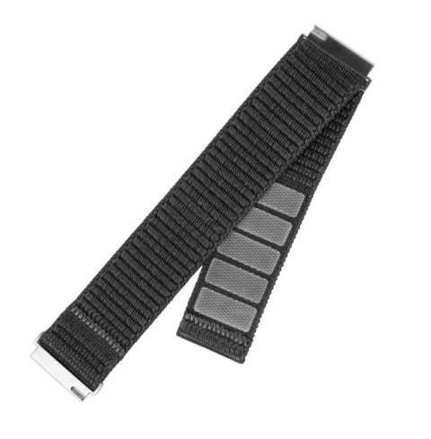 Fixed | Sporty Strap with Quick Release 20mm for Smartwatch | 160-210 mm | Dark gray | Nylon Fixed | Sporty Strap with Quick Release 20mm for Smartwatch | 160-210 mm | Dark gray | Nylon