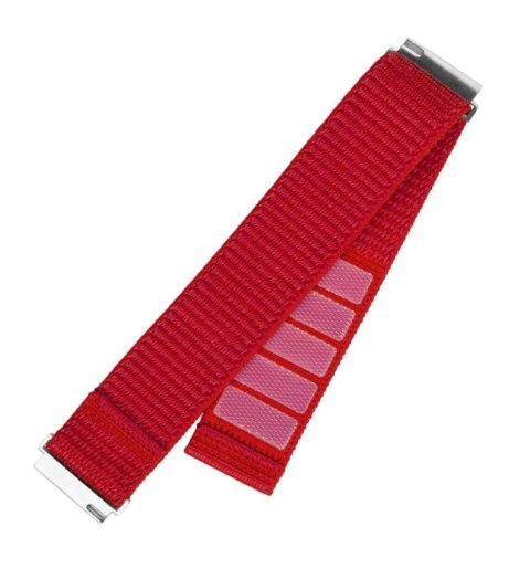 Fixed | Sporty Strap with Quick Release 20mm for Smartwatch | 160-210 mm | Red | Nylon Fixed | Sporty Strap with Quick Release 20mm for Smartwatch | 160-210 mm | Red | Nylon