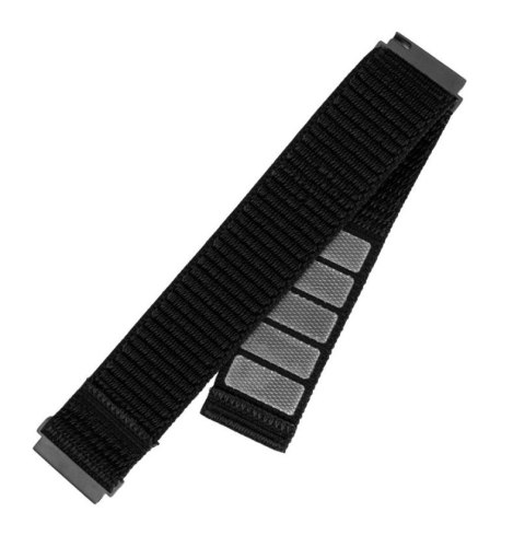Fixed | Sporty Strap with Quick Release 22mm for Smartwatch | 160-210 mm | Black | Nylon Fixed | Sporty Strap with Quick Release 22mm for Smartwatch | 160-210 mm | Black | Nylon