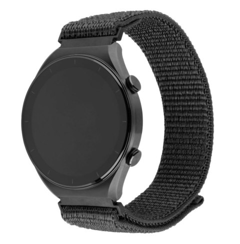 Fixed | Sporty Strap with Quick Release 22mm for Smartwatch | 160-210 mm | Dark gray | Nylon Fixed | Sporty Strap with Quick Release 22mm for Smartwatch | 160-210 mm | Dark gray | Nylon