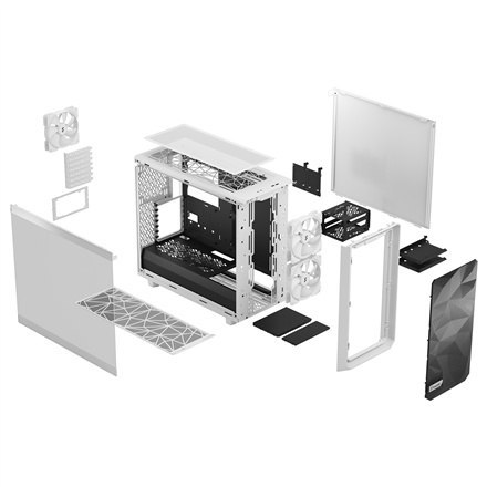 Fractal Design | Meshify 2 Lite TG Clear | Side window | White | E-ATX | Power supply included No | ATX Fractal Design | Meshify 2 Lite TG Clear | Side window | White | E-ATX | Power supply included No | ATX