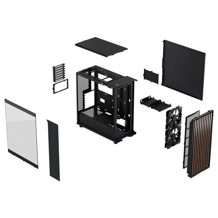 Fractal Design | North | Charcoal Black TG Dark tint | Power supply included No | ATX Fractal Design | North | Charcoal Black TG Dark tint | Power supply included No | ATX