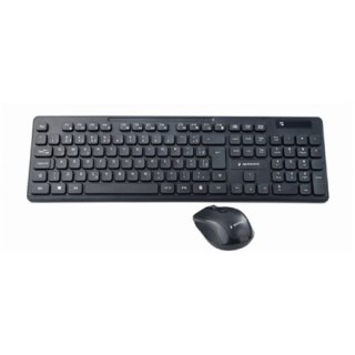Gembird | Bezprzewodowy zestaw biurkowy | KBS-WCH-03 | Czarny | Zestaw klawiatura i mysz | Bezprzewodowy | Mysz w zestawie | US