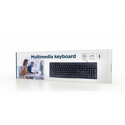 Gembird | Klawiatura multimedialna | KB-UM-107 | Multimedialna | Przewodowa | USA | Czarna Gembird | Klawiatura multimedialna | KB-UM-107 | Multimedialna | Przewodowa | USA | Czarna