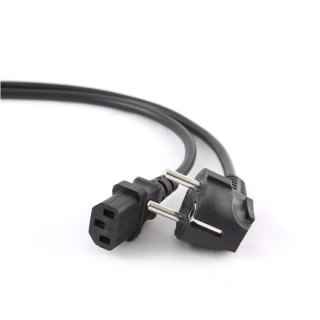 Gembird | PC-186-VDE | Kabel zasilający | Zasilanie IEC 60320 C13 | Zasilanie CEE 7/7 | 5 m | Czarny | Czarny