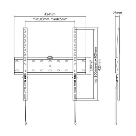 Gembird | Uchwyt ścienny | Stały | 32-55 " | Maksymalna waga (udźwig) 40 kg | Czarny Gembird | Uchwyt ścienny | Stały | 32-55 " | Maksymalna waga (udźwig) 40 kg | Czarny