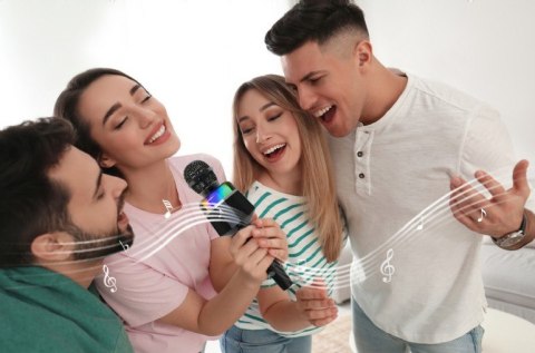 Gembird Wireless Karaoke Microphone | MICBT-01-BK | 3.5mm, Bluetooth | Black Gembird Wireless Karaoke Microphone | MICBT-01-BK | 3.5mm, Bluetooth | Black