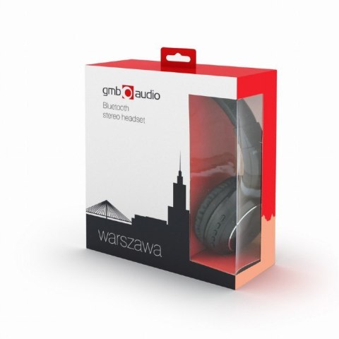 Gembird | Zestaw słuchawkowy Bluetooth stereo "Warszawa" | BHP-WAW | Bezprzewodowy | Nauszny | Bezprzewodowy | Czarny Gembird | Zestaw słuchawkowy Bluetooth stereo "Warszawa" | BHP-WAW | Bezprzewodowy | Nauszny | Bezprzewodowy | Czarny
