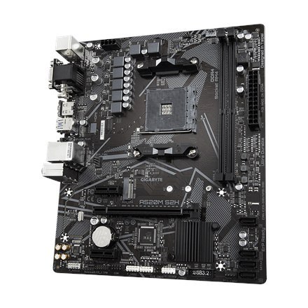 Gigabyte | A520M S2H 1.0 | Rodzina procesorów AMD | Gniazdo procesora AM4 | DDR4 DIMM | Gniazda pamięci 2 | Chipset AMD A | Micr Gigabyte | A520M S2H 1.0 | Rodzina procesorów AMD | Gniazdo procesora AM4 | DDR4 DIMM | Gniazda pamięci 2 | Chipset AMD A | Micr