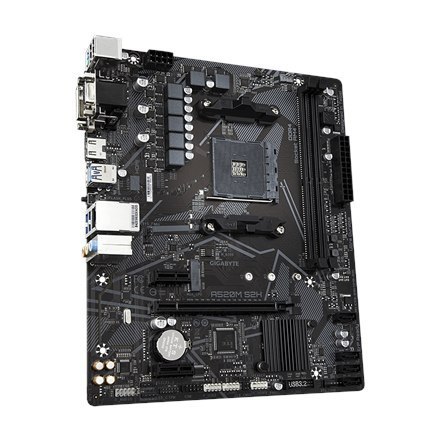 Gigabyte | A520M S2H 1.0 | Rodzina procesorów AMD | Gniazdo procesora AM4 | DDR4 DIMM | Gniazda pamięci 2 | Chipset AMD A | Micr Gigabyte | A520M S2H 1.0 | Rodzina procesorów AMD | Gniazdo procesora AM4 | DDR4 DIMM | Gniazda pamięci 2 | Chipset AMD A | Micr