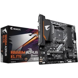 Gigabyte | B550M AORUS ELITE | Gniazdo procesora Socket AM4 | Typ chipsetu AMD B550 | Obsługiwana technologia pamięci RAM DDR4 S