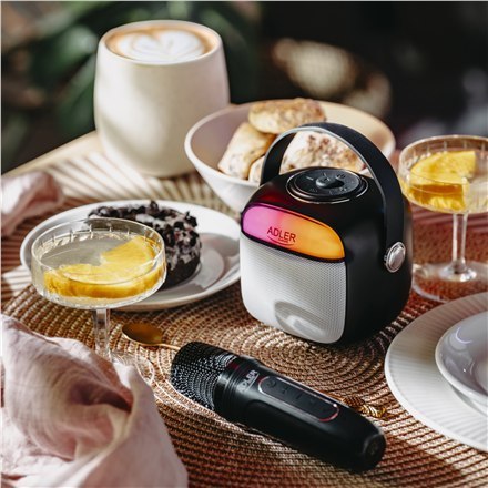 Głośnik karaoke z mikrofonem | AD 1199B | Bluetooth | Czarny | Przenośny | Połączenie bezprzewodowe Głośnik karaoke z mikrofonem | AD 1199B | Bluetooth | Czarny | Przenośny | Połączenie bezprzewodowe