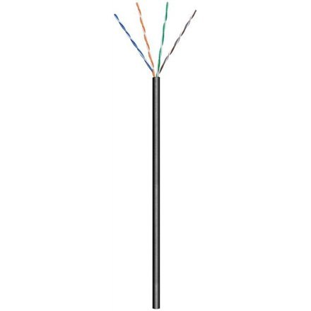Goobay | CAT 5e | Kabel luzem | Skrętka nieekranowana (UTP) | Czarny | 100 m Goobay | CAT 5e | Kabel luzem | Skrętka nieekranowana (UTP) | Czarny | 100 m