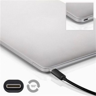 Goobay | Kabel USB-C | Męski | 24-pinowy USB-C | Męski | 24-pinowy USB-C | Czarny | 3 m