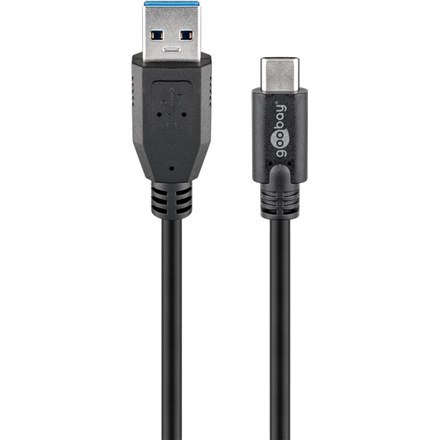 Goobay | Kabel USB-C | Męski | 24-pinowy USB-C | Męski | 9-pinowy USB Typu A | Czarny | 50 cm Goobay | Kabel USB-C | Męski | 24-pinowy USB-C | Męski | 9-pinowy USB Typu A | Czarny | 50 cm