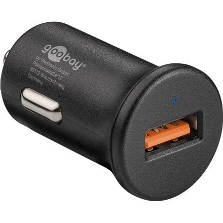 Goobay | Szybka ładowarka samochodowa USB Quick Charge QC3.0 | USB 2.0 żeńskie (typ A) Goobay | Szybka ładowarka samochodowa USB Quick Charge QC3.0 | USB 2.0 żeńskie (typ A)