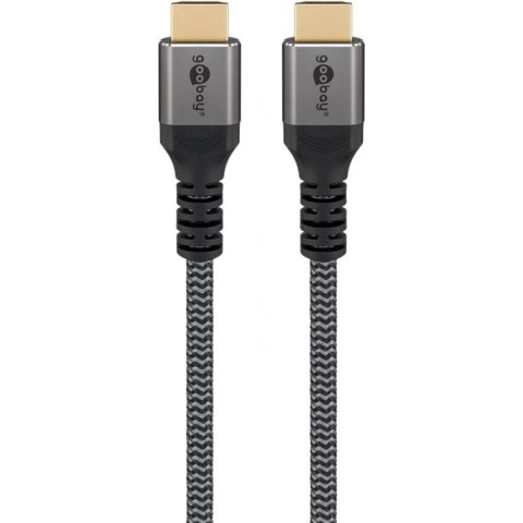 Goobay Szybki kabel HDMI z Ethernetem | Czarny | HDMI do HDMI | 1 m Goobay Szybki kabel HDMI z Ethernetem | Czarny | HDMI do HDMI | 1 m