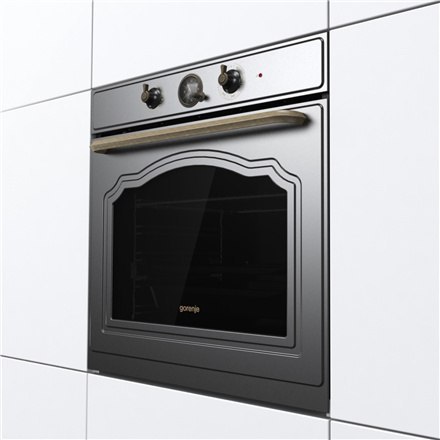 Gorenje | BOS67371CLB | Piekarnik | 77 L | Wielofunkcyjny | EcoClean | Sterowanie mechaniczne | Funkcja pary | Wysokość 59,5 cm Gorenje | BOS67371CLB | Piekarnik | 77 L | Wielofunkcyjny | EcoClean | Sterowanie mechaniczne | Funkcja pary | Wysokość 59,5 cm