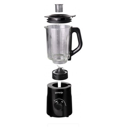 Gorenje | Blender | B800GBK | Tabletop | 800 W | Materiał słoika Szkło | Pojemność słoika 1,5 L | Kruszenie lodu | Czarny Gorenje | Blender | B800GBK | Tabletop | 800 W | Materiał słoika Szkło | Pojemność słoika 1,5 L | Kruszenie lodu | Czarny