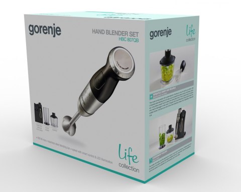 Gorenje | Blender | HBC807QB | Blender ręczny | 800 W | Liczba prędkości Zmienna | Rozdrabniacz | Czarny Gorenje | Blender | HBC807QB | Blender ręczny | 800 W | Liczba prędkości Zmienna | Rozdrabniacz | Czarny