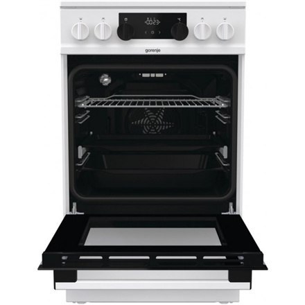 Gorenje | Kuchenka | GECS5C70WA | Typ płyty Vitroceramic | Typ piekarnika Electric | Biały | Szerokość 50 cm | Grillowanie | LED Gorenje | Kuchenka | GECS5C70WA | Typ płyty Vitroceramic | Typ piekarnika Electric | Biały | Szerokość 50 cm | Grillowanie | LED
