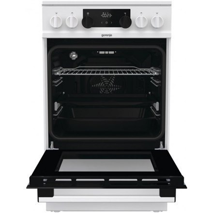 Gorenje | Kuchenka | GECS5C70WA | Typ płyty Vitroceramic | Typ piekarnika Electric | Biały | Szerokość 50 cm | Grillowanie | LED Gorenje | Kuchenka | GECS5C70WA | Typ płyty Vitroceramic | Typ piekarnika Electric | Biały | Szerokość 50 cm | Grillowanie | LED