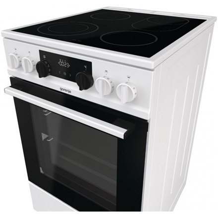 Gorenje | Kuchenka | GECS5C70WA | Typ płyty Vitroceramic | Typ piekarnika Electric | Biały | Szerokość 50 cm | Grillowanie | LED Gorenje | Kuchenka | GECS5C70WA | Typ płyty Vitroceramic | Typ piekarnika Electric | Biały | Szerokość 50 cm | Grillowanie | LED