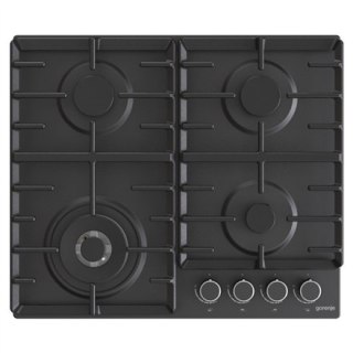 Gorenje | Płyta grzewcza | GW642AB | Gaz | Liczba palników/stref grzewczych 4 | Pokrętła | Czarny
