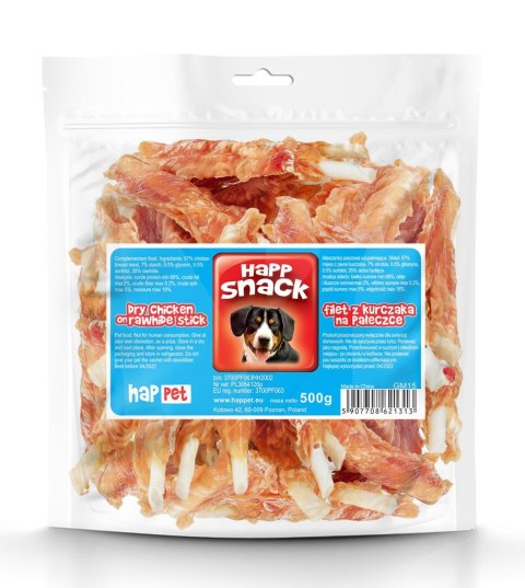 Filet z kurczaka na pałeczce Happet GM15 500g Filet z kurczaka na pałeczce Happet GM15 500g