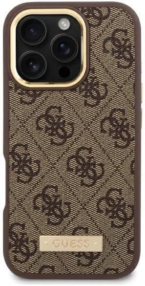 GUESS | GUHMP16LU4GPRW | Case | iPhone 16 Pro | Apple | Thermoplastic/Polyurethane | Brown GUESS | GUHMP16LU4GPRW | Case | iPhone 16 Pro | Apple | Thermoplastic/Polyurethane | Brown