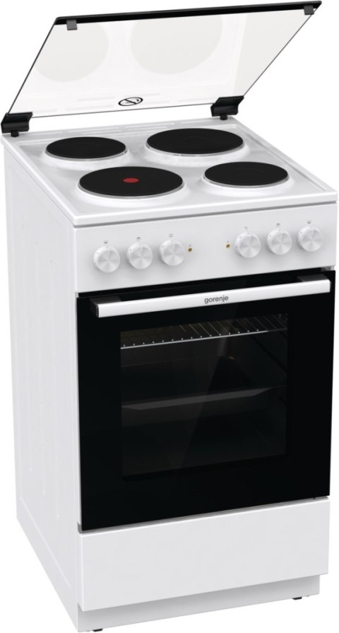 Gorenje Cooker | GE5A21WH | Hob type Electric | Oven type Electric | White | Width 50 cm | Grilling | Depth 59.4 cm | 68 L Gorenje Cooker | GE5A21WH | Hob type Electric | Oven type Electric | White | Width 50 cm | Grilling | Depth 59.4 cm | 68 L