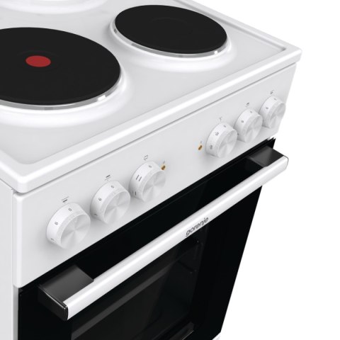Gorenje Cooker | GE5A21WH | Hob type Electric | Oven type Electric | White | Width 50 cm | Grilling | Depth 59.4 cm | 68 L Gorenje Cooker | GE5A21WH | Hob type Electric | Oven type Electric | White | Width 50 cm | Grilling | Depth 59.4 cm | 68 L