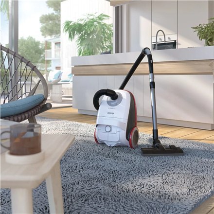 Gorenje | VCEA21GPLW | Odkurzacz | Workowy | Moc 700 W | Pojemność na kurz 3 L | Biały Gorenje | VCEA21GPLW | Odkurzacz | Workowy | Moc 700 W | Pojemność na kurz 3 L | Biały