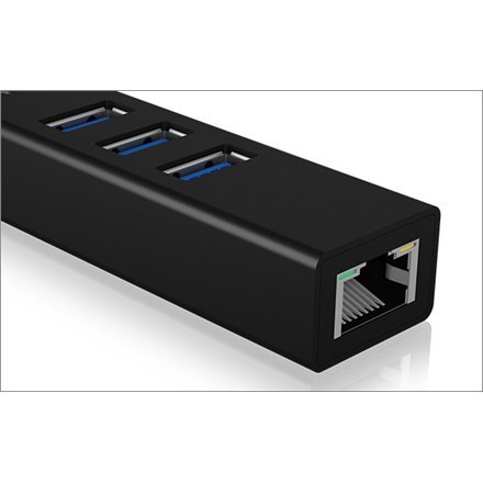 ICY BOX | IB-HUB1419-LAN | Hub - 3 porty | IEEE 802.3, IEEE 802.3u, IEEE 802.1Q, IEEE 802.1p, IEEE 802.3x, USB 3.0, IEEE 802.3az ICY BOX | IB-HUB1419-LAN | Hub - 3 porty | IEEE 802.3, IEEE 802.3u, IEEE 802.1Q, IEEE 802.1p, IEEE 802.3x, USB 3.0, IEEE 802.3az