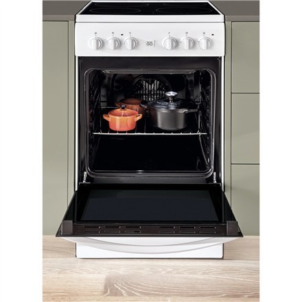 INDESIT | Kuchenka | IS5V8GMW/E | Typ płyty Vitroceramic | Typ piekarnika Electric | Biały | Szerokość 50 cm | Grillowanie | Głę INDESIT | Kuchenka | IS5V8GMW/E | Typ płyty Vitroceramic | Typ piekarnika Electric | Biały | Szerokość 50 cm | Grillowanie | Głę