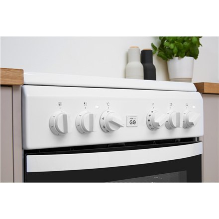 INDESIT | Kuchenka | IS5V8GMW/E | Typ płyty Vitroceramic | Typ piekarnika Electric | Biały | Szerokość 50 cm | Grillowanie | Głę INDESIT | Kuchenka | IS5V8GMW/E | Typ płyty Vitroceramic | Typ piekarnika Electric | Biały | Szerokość 50 cm | Grillowanie | Głę
