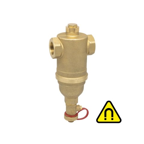 Icma 746 | F-F dirt separator for heating and cooling systems with a removable magnetic cartridge Icma 746 | F-F dirt separator for heating and cooling systems with a removable magnetic cartridge