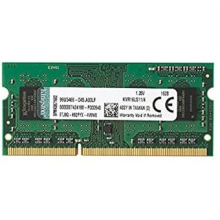 Kingston | 4 GB | Moduł pamięci | DDR3L SDRAM - SO-DIMM 204-pin | 1600 MHz | Opóźnienie CAS CL11 | Napięcie 1,35 V | Niebuforowa