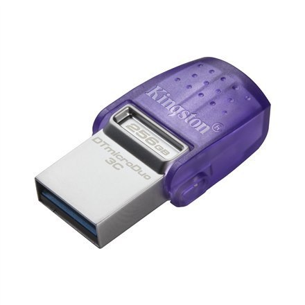 Kingston | DataTraveler | DT Micro Duo 3C | 256 GB | USB Type-C i Type-A | Fioletowy Kingston | DataTraveler | DT Micro Duo 3C | 256 GB | USB Type-C i Type-A | Fioletowy