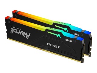 Kingston Fury Beast 16GB DDR5, 6000 MHz, CL36, 288-Pin, DIMM Kit (8GB x 2) Kingston