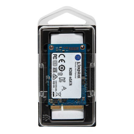 Kingston | KC600 | 1000 GB | Format SSD | Interfejs SSD mSATA | Prędkość odczytu 550 MB/s | Prędkość zapisu 520 MB/s Kingston | KC600 | 1000 GB | Format SSD | Interfejs SSD mSATA | Prędkość odczytu 550 MB/s | Prędkość zapisu 520 MB/s