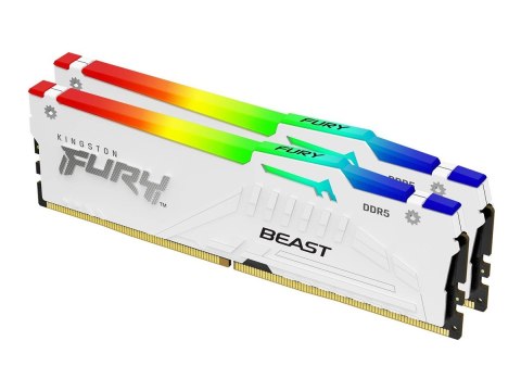 Kingston KF560C30BWEAK2-32 32GB 6000MT/s DDR5 CL30 DIMM (Kit of 2) FURY Beast White RGB EXPO | Kingston Kingston KF560C30BWEAK2-32 32GB 6000MT/s DDR5 CL30 DIMM (Kit of 2) FURY Beast White RGB EXPO | Kingston