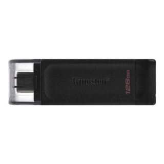 Kingston | Pamięć flash USB | DataTraveler 70 | 128 GB | USB 3.2 Gen 1 Type-C | Czarny