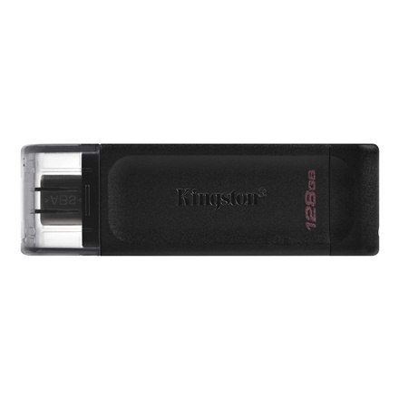 Kingston | Pamięć flash USB | DataTraveler 70 | 128 GB | USB 3.2 Gen 1 Type-C | Czarny Kingston | Pamięć flash USB | DataTraveler 70 | 128 GB | USB 3.2 Gen 1 Type-C | Czarny