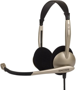 Koss | Słuchawki | CS100USB | Przewodowe | Nauszne | Mikrofon | Redukcja szumów | Złote