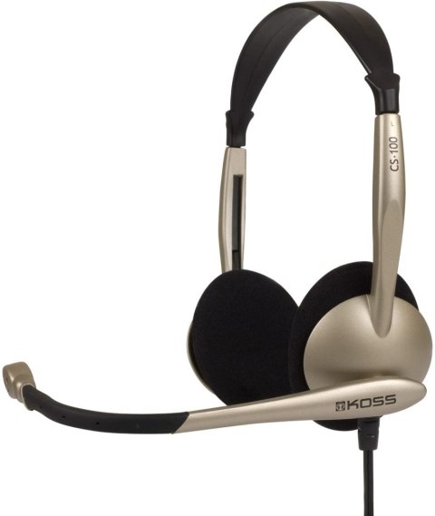 Koss | Słuchawki | CS100USB | Przewodowe | Nauszne | Mikrofon | Redukcja szumów | Złote Koss | Słuchawki | CS100USB | Przewodowe | Nauszne | Mikrofon | Redukcja szumów | Złote
