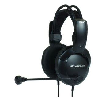 Koss | Słuchawki | SB40 | Przewodowe | Nauszne | Z mikrofonem | Czarne