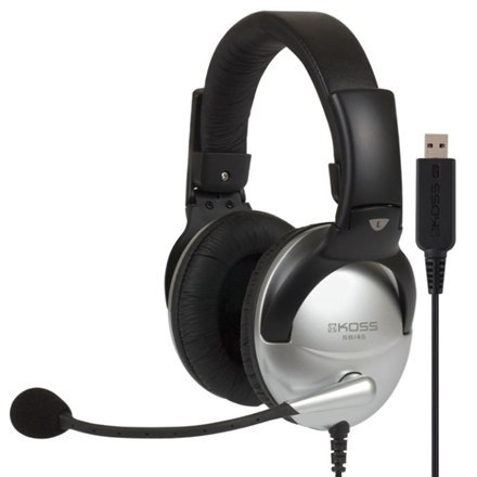 Koss | Słuchawki dla graczy | SB45 USB | Przewodowe | Nauszne | Mikrofon | Redukcja szumów | Srebrne/Czarne Koss | Słuchawki dla graczy | SB45 USB | Przewodowe | Nauszne | Mikrofon | Redukcja szumów | Srebrne/Czarne