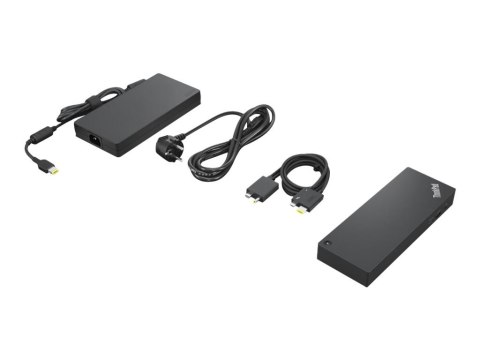 Lenovo | ThinkPad Thunderbolt 4 Workstation Dock | Stacja dokująca | Porty Ethernet LAN (RJ-45) 1 | Porty DisplayPort 2 | Porty Lenovo | ThinkPad Thunderbolt 4 Workstation Dock | Stacja dokująca | Porty Ethernet LAN (RJ-45) 1 | Porty DisplayPort 2 | Porty